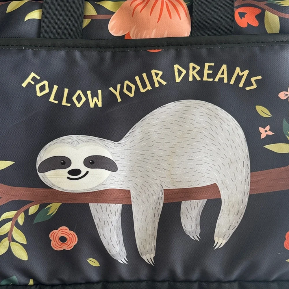 Sloth Print Laptop Bag